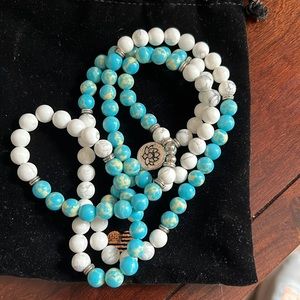 Prana heart beaded bracelet